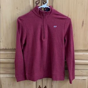Vineyard Vines boys heather performance 1/4 zip